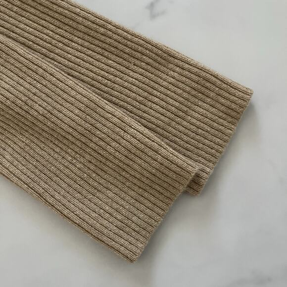 Theory Maritza Cashmere Cardigan Tan Draped Long Sweater Size S Quiet Luxury - Picture 6 of 10